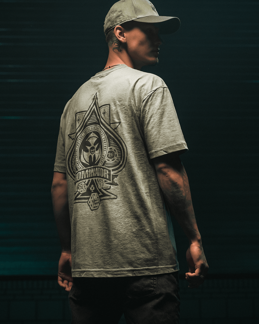 06. T-shirt Spade utility green - Dominator Festival Store - TS1DOM2606