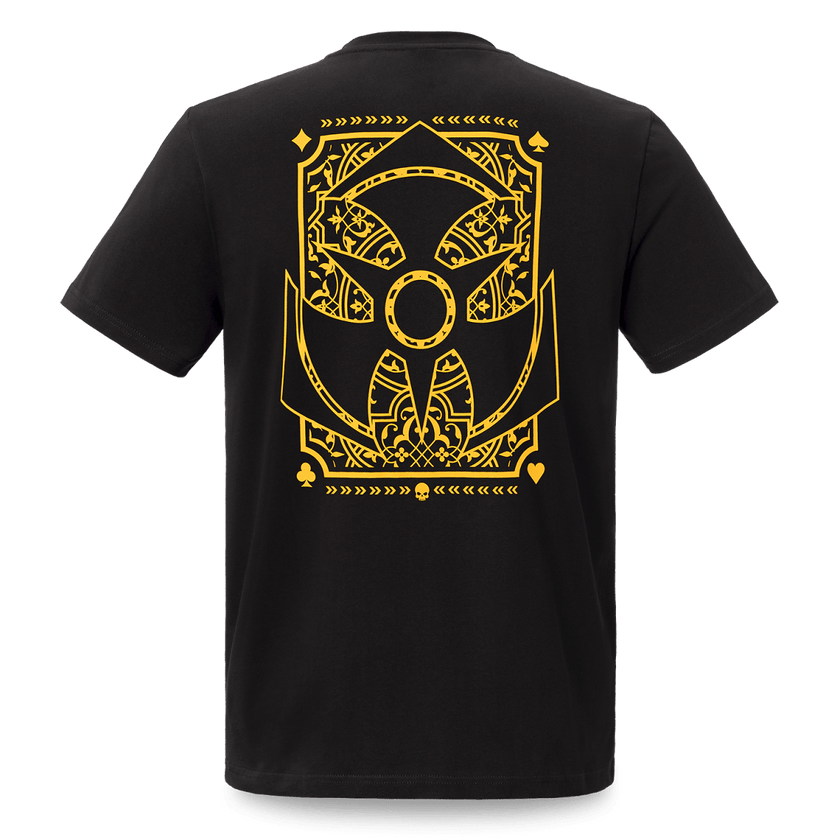 07. T-shirt Yellow Artwork black - Dominator Festival Store - TS1DOM2607