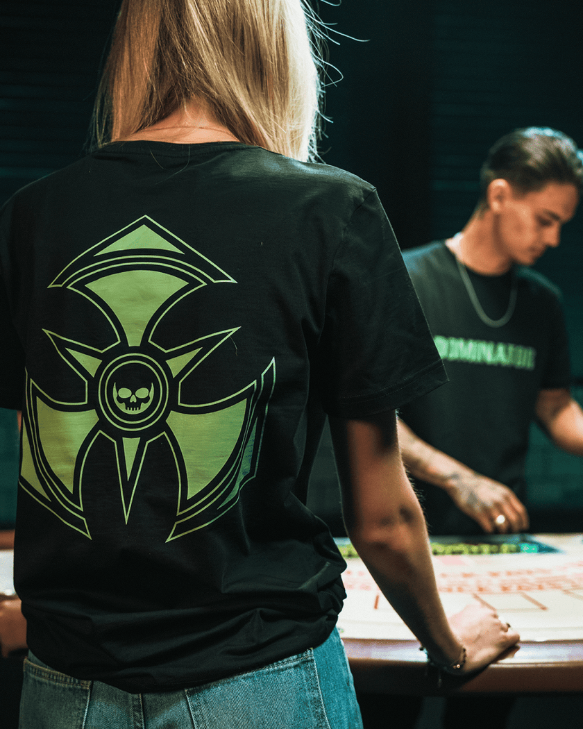 09. T-shirt Card Utility green/black - Dominator Festival Store - TS1DOM2609