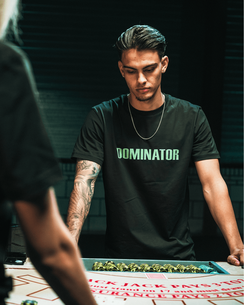 09. T-shirt Card Utility green/black - Dominator Festival Store - TS1DOM2609