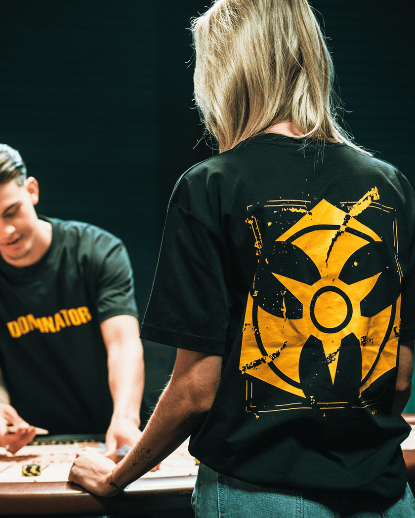 11. T-shirt Play Your Cards black - Dominator Festival Store - TS1DOM2611