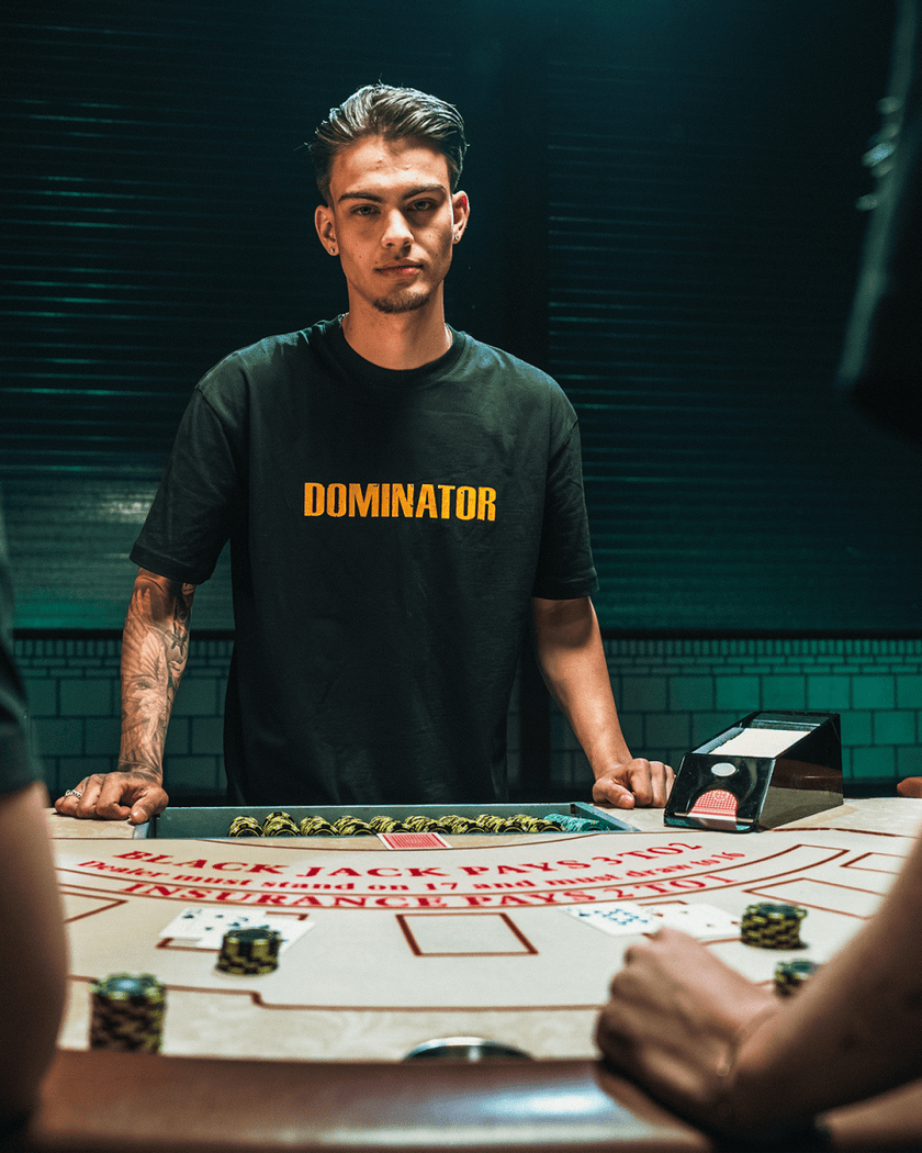 17. T-shirt Original Black/yellow - Dominator Festival Store - TS1DOMB201