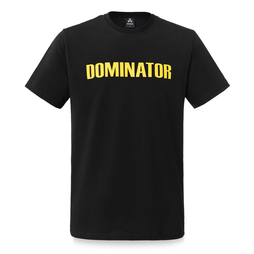 17. T-shirt Original Black/yellow - Dominator Festival Store - TS1DOMB201