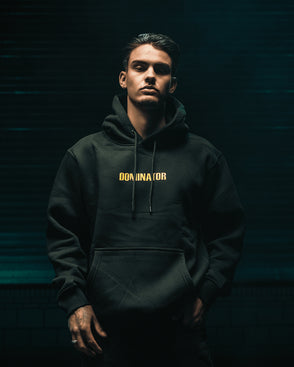 21. Hooded Sweater Logo Yellow black image