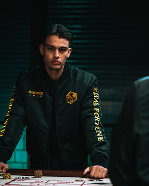 24. Bomber Jacket Spade Yellow black image