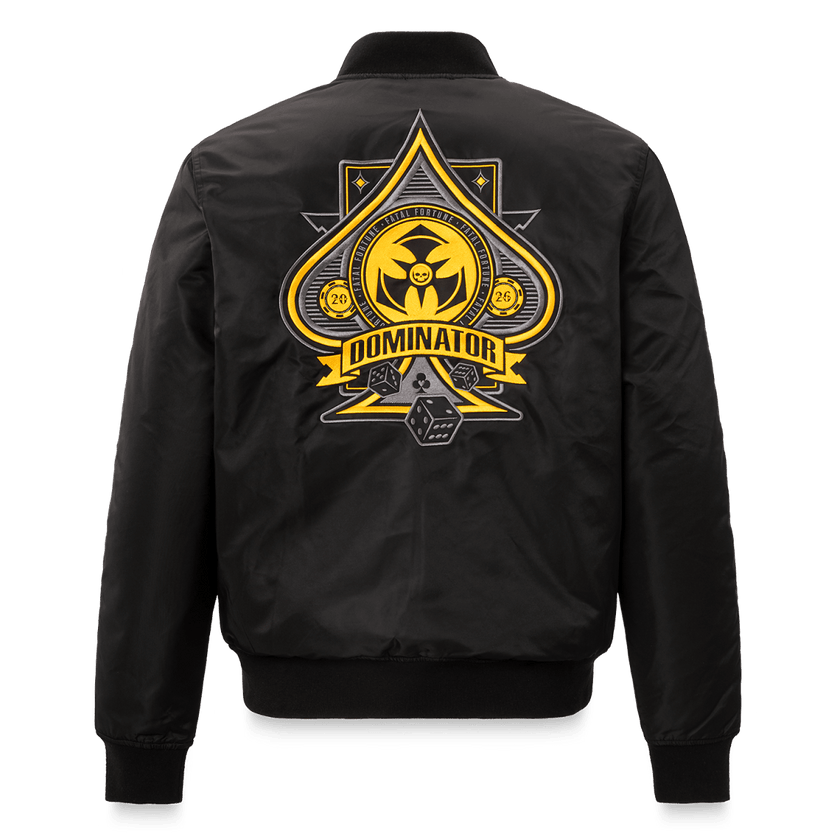 24. Bomber Jacket Spade Yellow black - Dominator Festival Store - BB1DOM2624