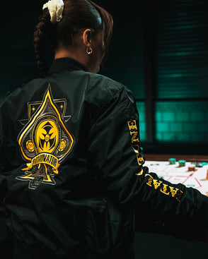 24. Bomber Jacket Spade Yellow black image