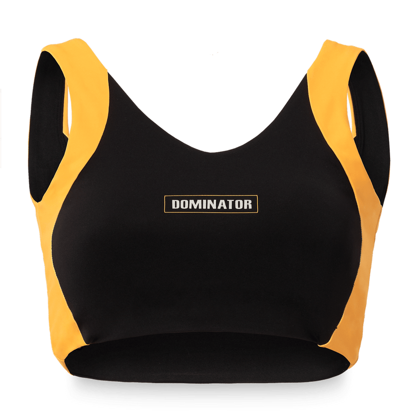 40. Sports Top Yellow/black - Dominator Festival Store - SPT2DOM2640
