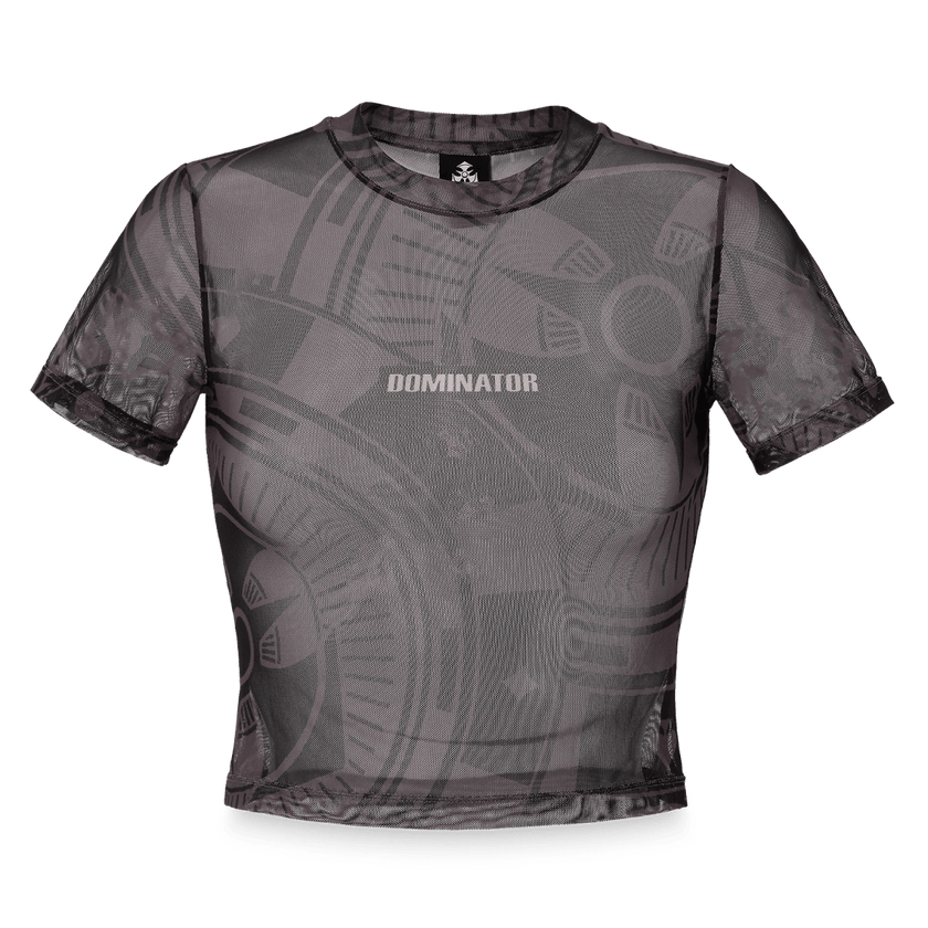 43. Baby Tee Mesh black - Dominator Festival Store - ST2DOM2643