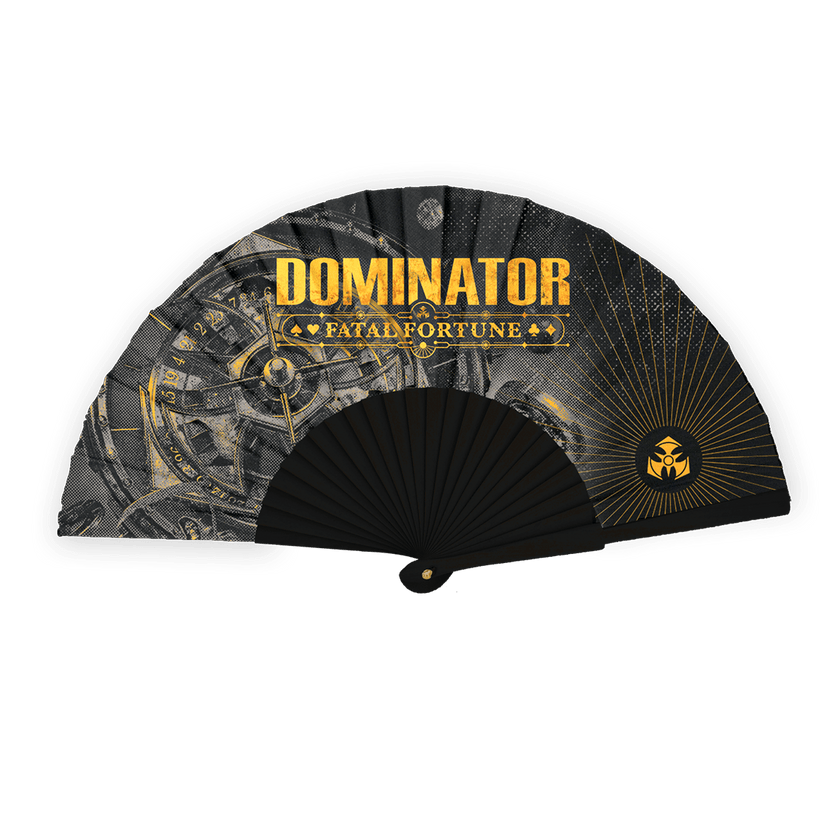 73. Handfan Event Black/yellow - Dominator Festival Store - HF3DOM2673