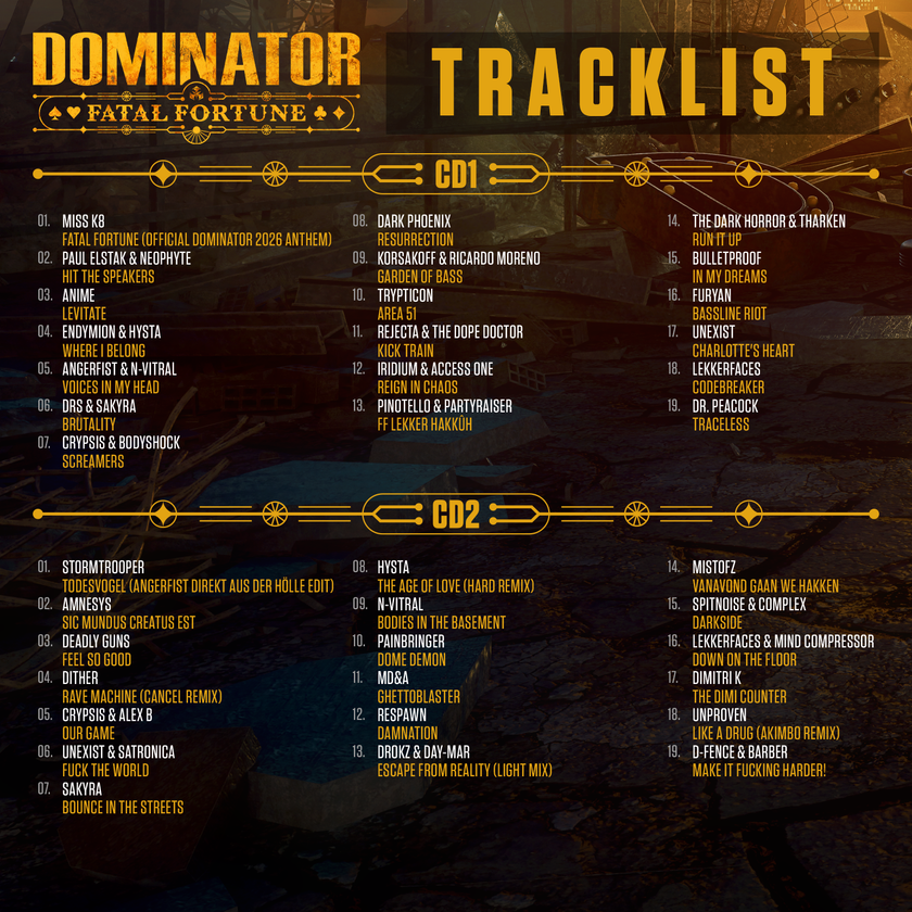 080. Dominator 2026 - Fatal Fortune - 2CD