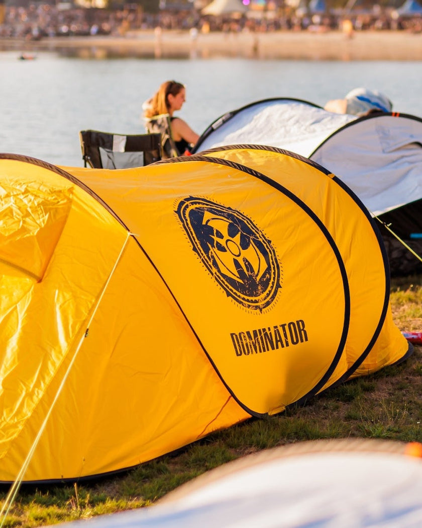 Dominator branded tent