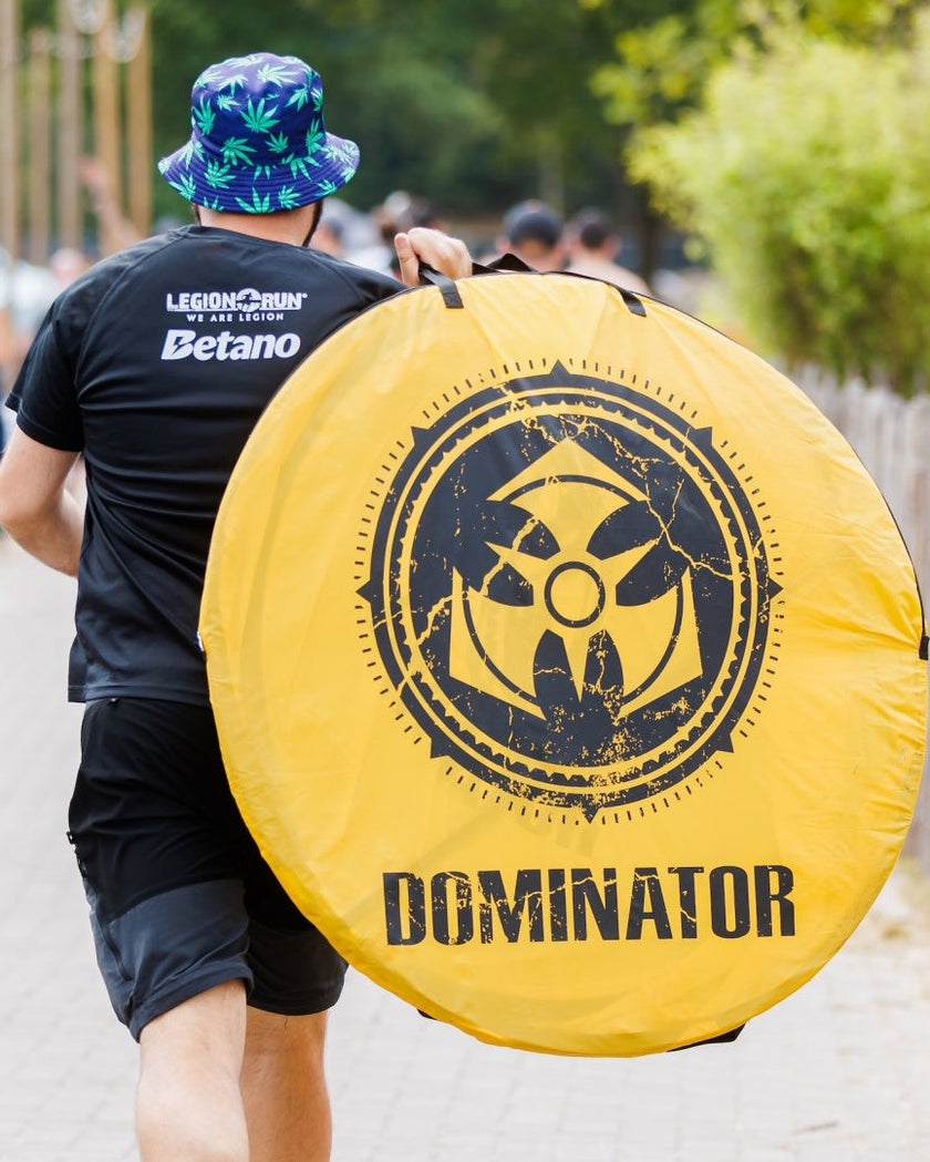 Dominator branded tent