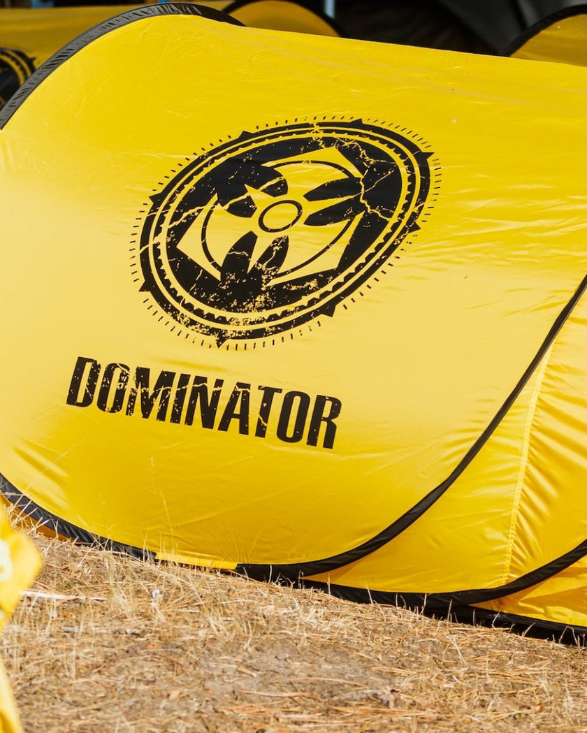 Dominator branded tent